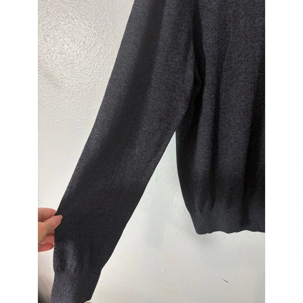 Banana Republic Men L Luxury Blend Silk Cotton Cashmere V-Neck Sweater Old Money